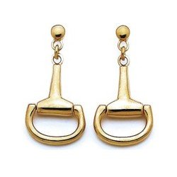 Boucles d'oreilles Mors plaqué or