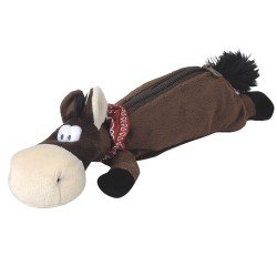 Trousse en peluche theme cheval