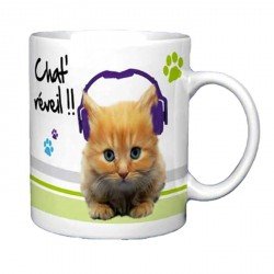 Mug Chat réveil