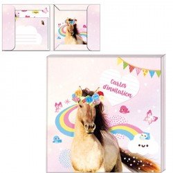 Cartes d'invitation Cheval Magic