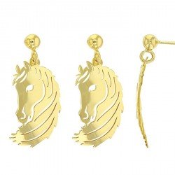 Boucles d'oreilles Cheval argent