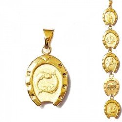 Pendentifs du Zodiaque - plaqué or