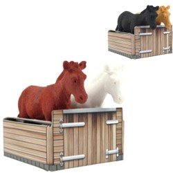 Set de 2 gommes forme cheval
