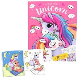 Album  de coloriage Licorne et stickers
