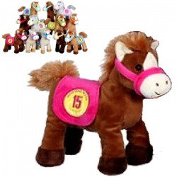 Peluche Cheval sonore 22 cm