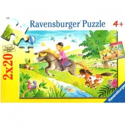 Puzzle Petits poneyx - 2 x 24 pièces