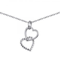 Pendentif je t'aime argent et chaine