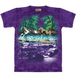 Tee shirt enfant Chevaux printemps