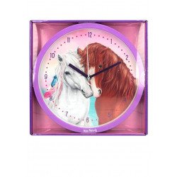 Horloge ronde Chevaux Miss mélody