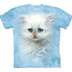 Tee shirt  Chat blanc