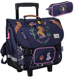 Cartable à roulettes Cheval Welcome