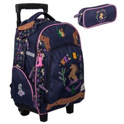 Sac à roulettes - cartable Cheval Welcome
