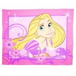 Plaid polaire enfant Princesses Sparkle
