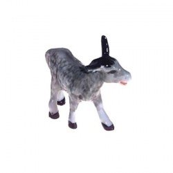 Ane gris - miniature porcelaine