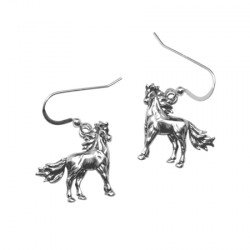Boucles d'oreilles Cheval argent Fier Etalon