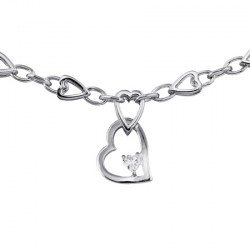 Collier coeurs argent et OZ