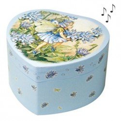 Boite à bijoux musicale Fee aux oeillets bleus