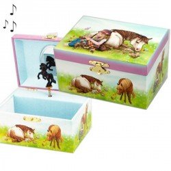 Boite à bijoux enfant Cheval et fillette