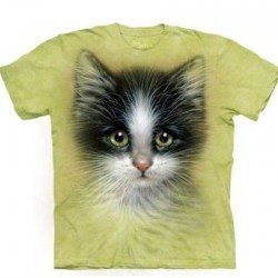 Tee shirt enfant Chat aux yeux verts