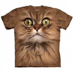 Tee shirt  Portrait Chat brun