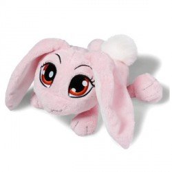 Peluche Lapin rose - 35 cm