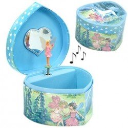 Boite à bijoux musicale enfant Licorne et elfe