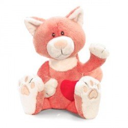 Peluche chat Cat love 15 cm