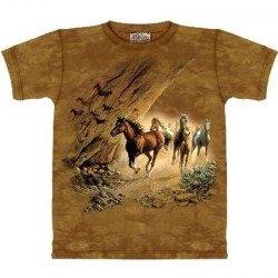 Tee shirt enfant Chevaux passage