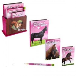 Ensemble papeterie Cheval