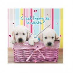 Horloge petits chiens