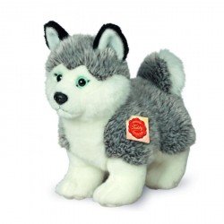 Peluche Chien Husky assis - 29 cm