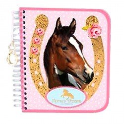 Carnet motif Cheval argent