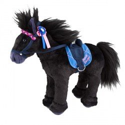 Peluche Cheval Black  Angel 27 cm